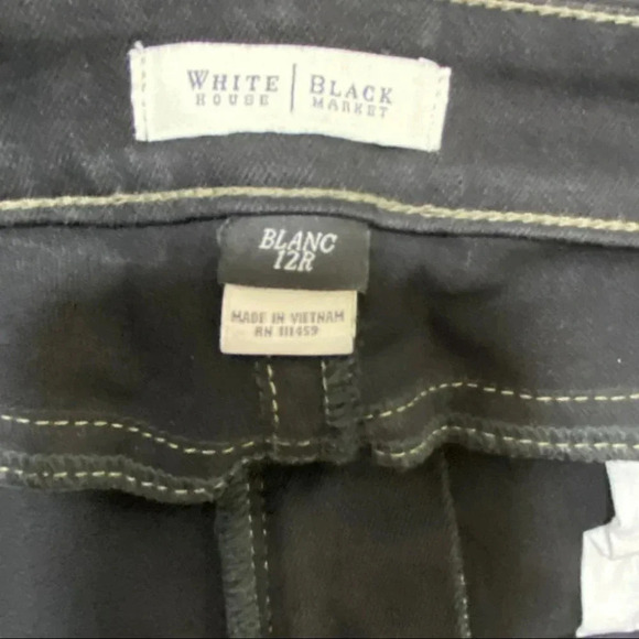 WHBM BLANC 12R black jeans w/ sequined pockets - Picture 6 of 6